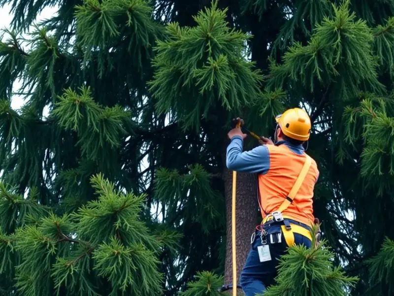 Tree Service contractor at work in South King County, WA